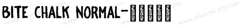 Bite Chalk Normal字体转换